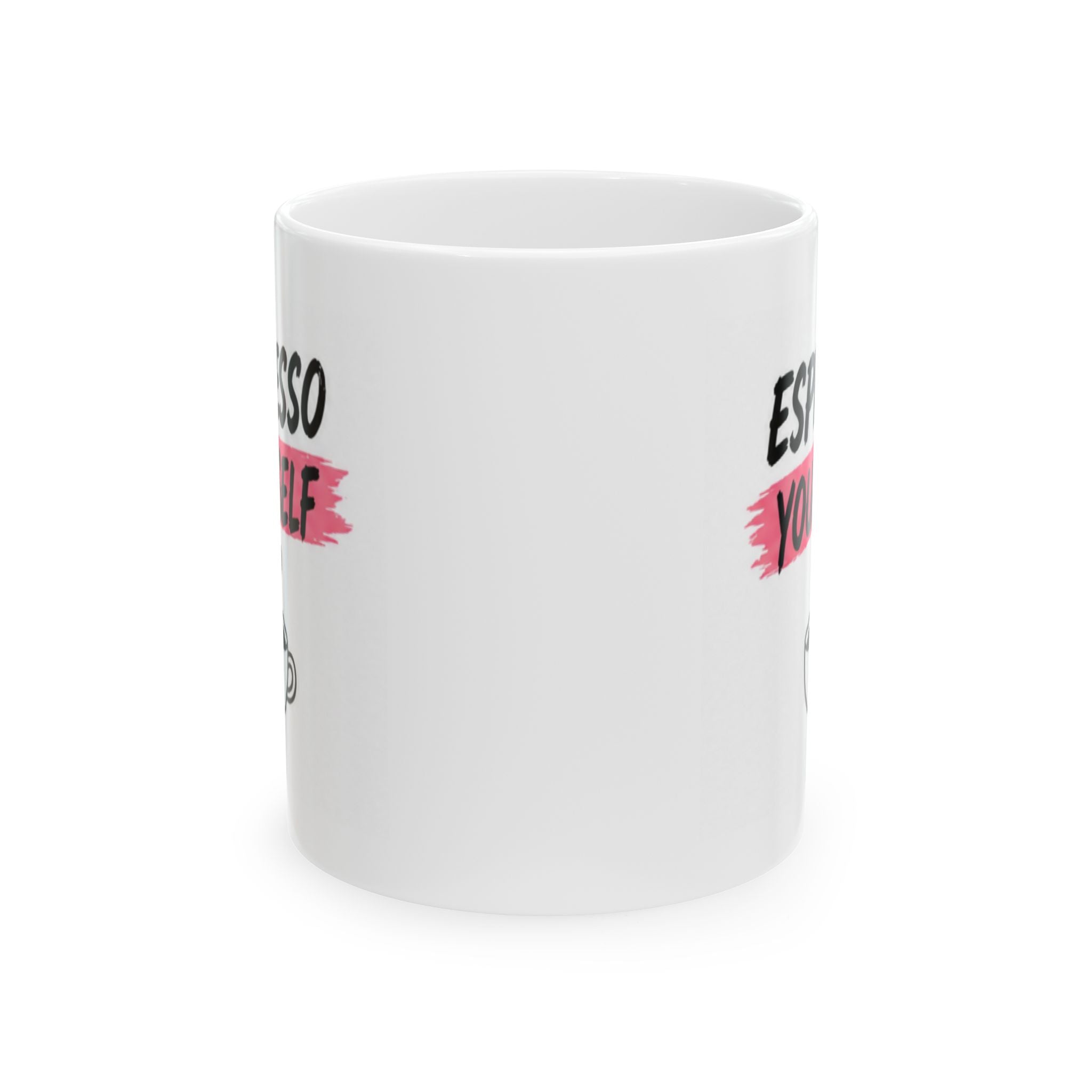 espresso yourself Mug | Funny Coffee Mug | Iced Coffee Lover Gift | Cute Coffee Cup | Coffee Addict Mug | Ceramic Mug