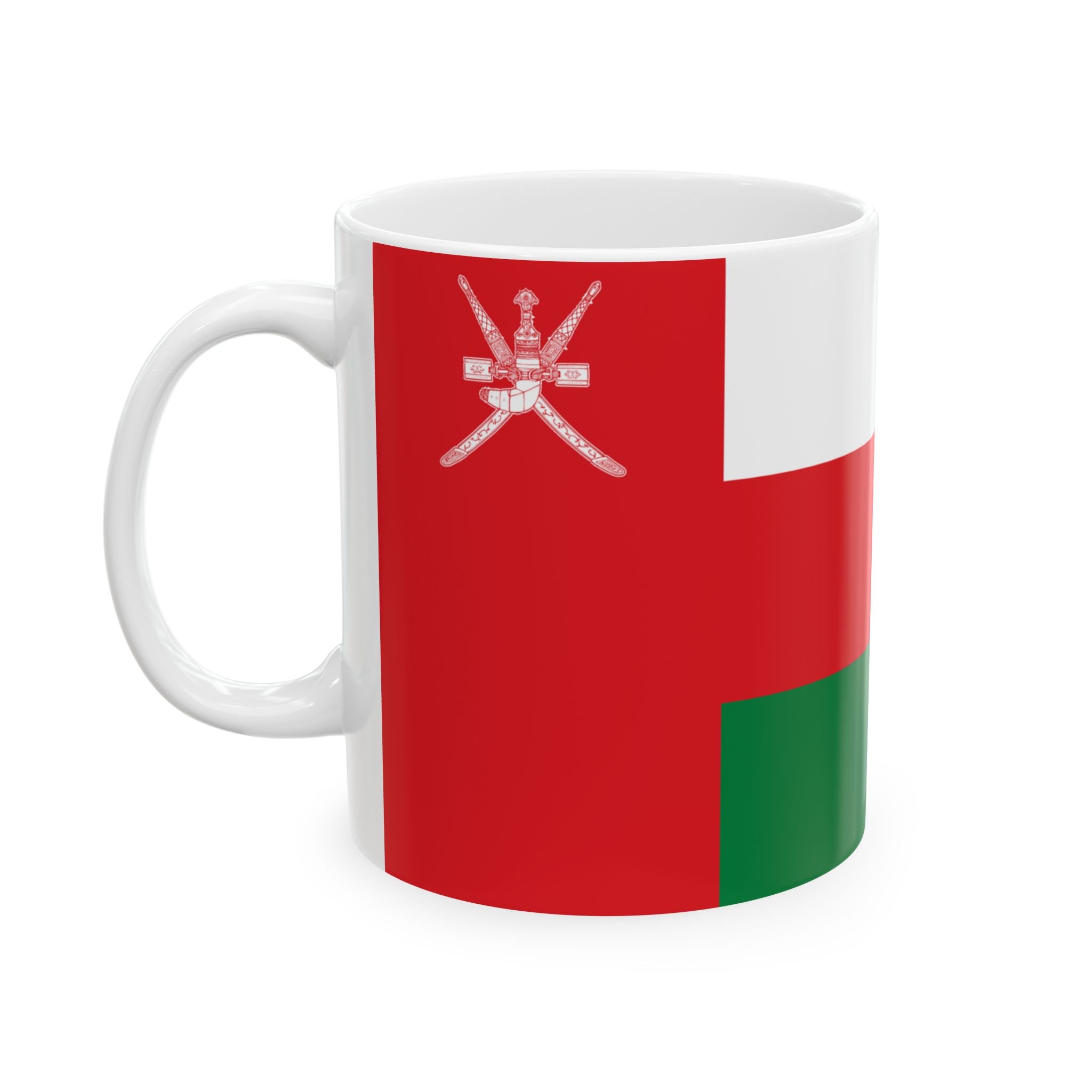 Oman Flag Mug | Patriotic Coffee Cup | Gift for Expats, Oman Heritage & Travelers