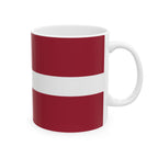 Latvia Flag Mug | Patriotic Coffee Cup | Gift for Expats, Latvia Heritage & Travelers