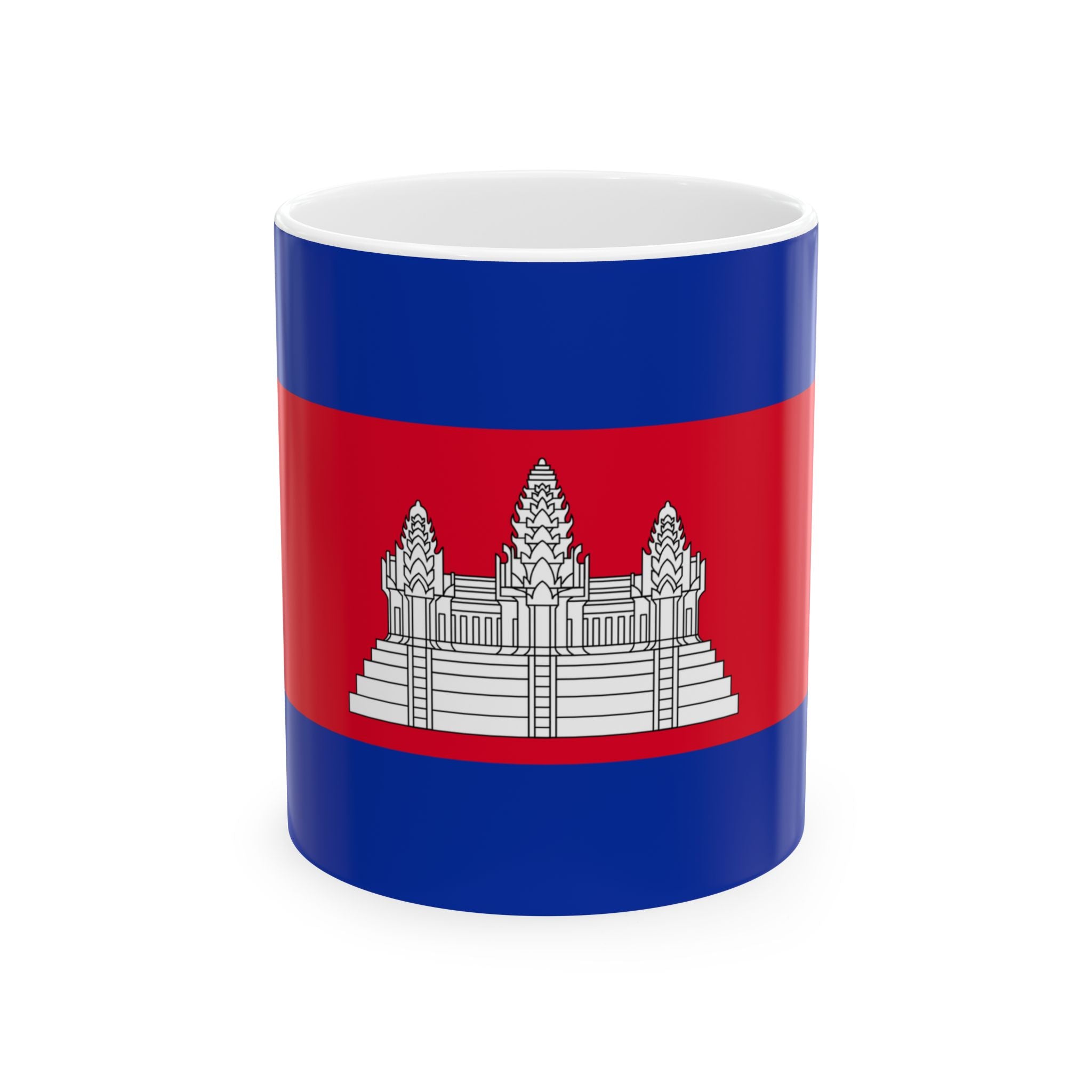 Cambodia Flag Mug | Patriotic Coffee Cup | Gift for Expats, Cambodia Heritage & Travelers