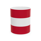 Austria Flag Mug | Patriotic Coffee Cup | Gift for Expats, Austria Heritage & Travelers