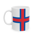 Faroe Islands Flag Mug | Patriotic Coffee Cup | Gift for Expats, Faroe Islands Heritage & Travelers