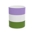Genderqueer Pride Mug | Genderqueer Flag Coffee Cup | LGBTQ+ Pride Gift | Queer Community Mug