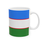 Uzbekistan Flag Mug | Patriotic Coffee Cup | Gift for Expats, Uzbekistan Heritage & Travelers