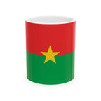 Burkina Faso Flag Mug | Patriotic Coffee Cup | Gift for Expats, Burkina Faso Heritage & Travelers