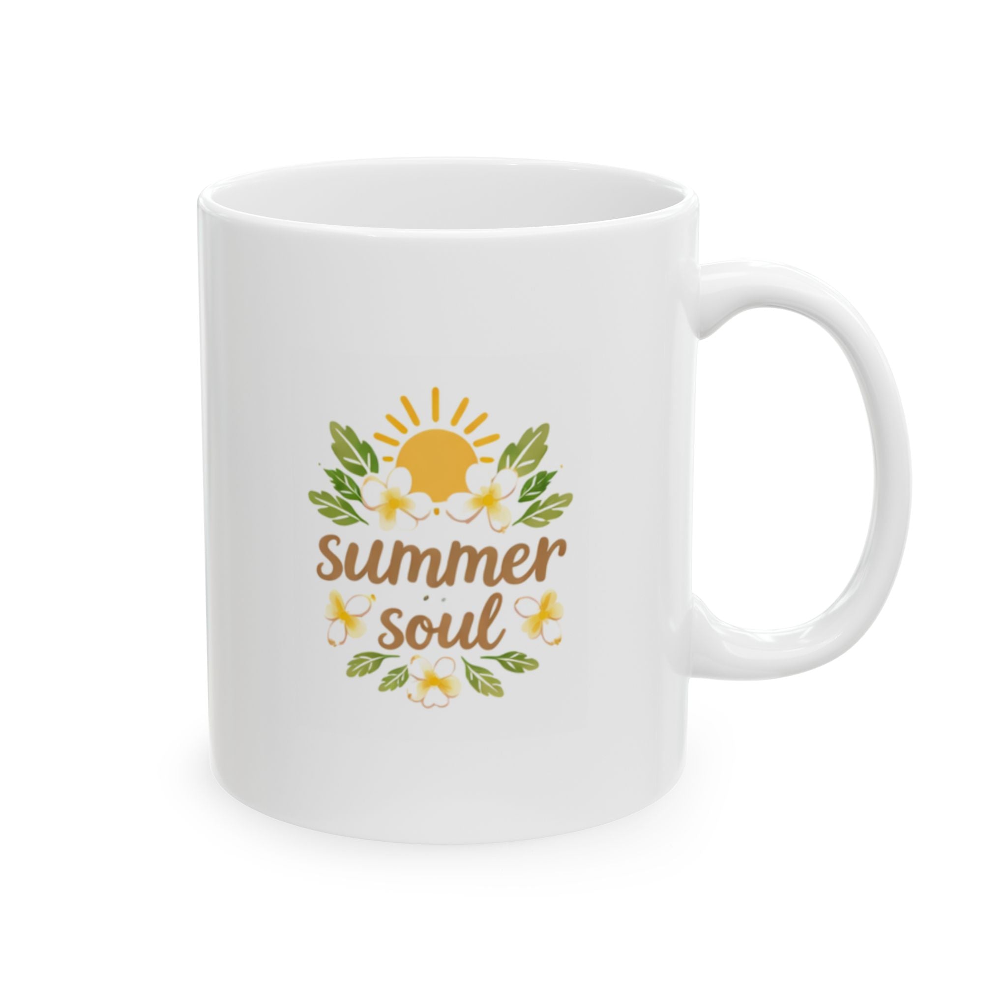 summer soul Summer Mug | Cute Coffee Mug | Beach Coffee Cup | Iced Coffee Mug | Summer Gift | Ceramic Mug
